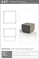 ASF Cubist Granite Bollard Seat